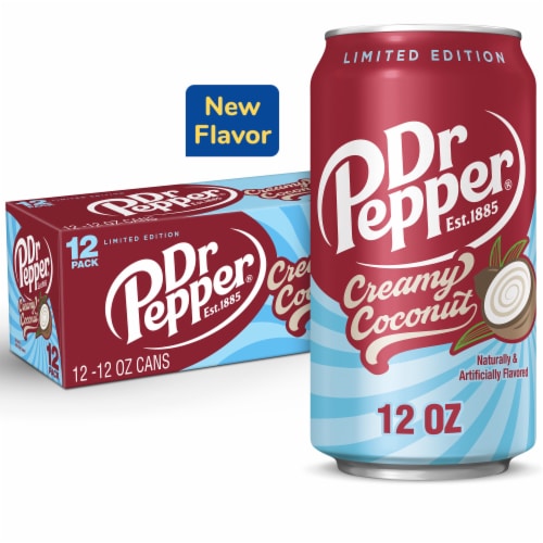 Dr Pepper Creamy Coconut Soda - Smooth Fizz Sip