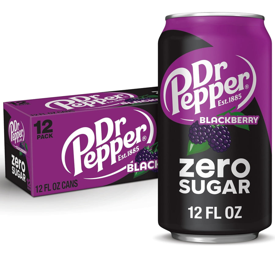 Dr Pepper Blackberry Zero Sugar Soda - Crisp Chill Choice
