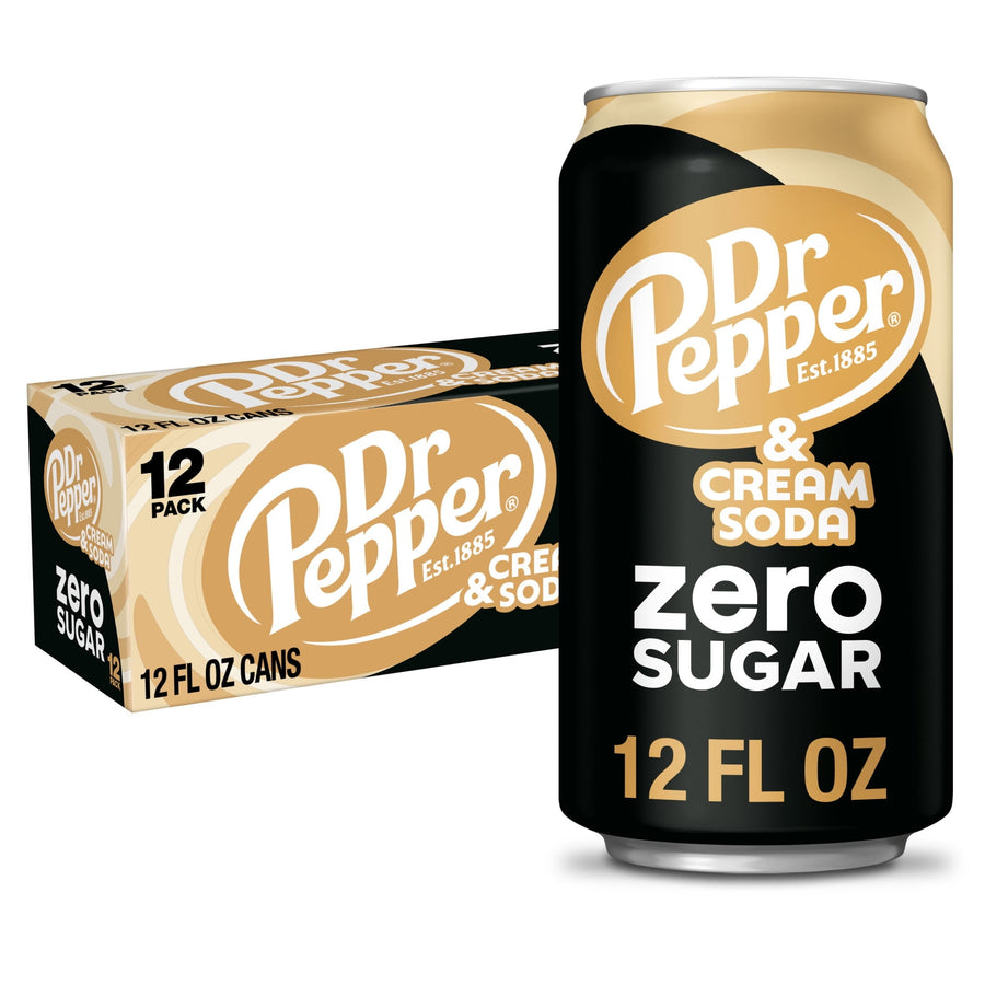 Dr Pepper & Cream Soda Zero Sugar - Daily Zero Chill