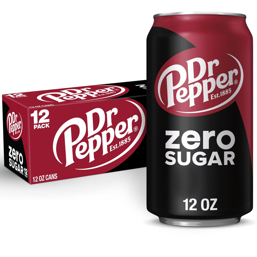 Dr Pepper Zero Sugar Soda - Smooth Flavor Pour